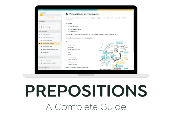 IELTS prepositions course