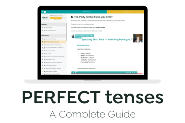 IELTS grammar - perfect tenses
